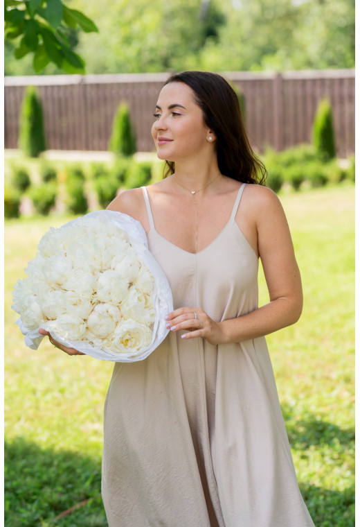 Бежевий сарафан льон — 815085. Maritel. Зображення 1 Бежевий сарафан льон — 815085. Maritel. Зображення 1