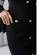 Черное платье с золотыми пуговицами — 413939. Maritel. Изображенние 4 Черное платье с золотыми пуговицами — 413939. Maritel. Изображенние 4