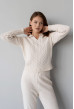 Молочний в'язаний костюм поло коса — 642070. Maritel. Зображення 3 Молочний в'язаний костюм поло коса — 642070. Maritel. Зображення 3