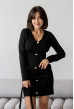 Черное платье с золотыми пуговицами — 413939. Maritel Черное платье с золотыми пуговицами — 413939. Maritel