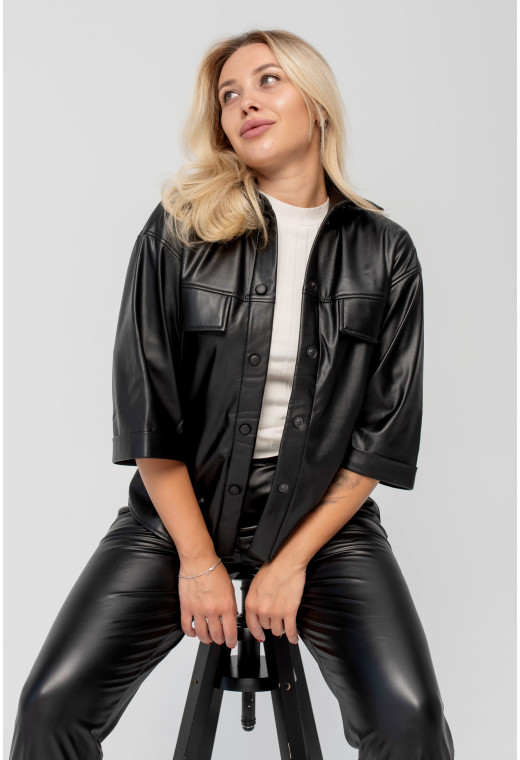 Чорний костюм з екошкіри — 276869. Maritel. Зображення 4 Чорний костюм з екошкіри — 276869. Maritel. Зображення 4