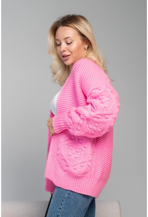 Рожевий кардиган — 598464. Maritel. Зображення 1 Рожевий кардиган — 598464. Maritel. Зображення 1