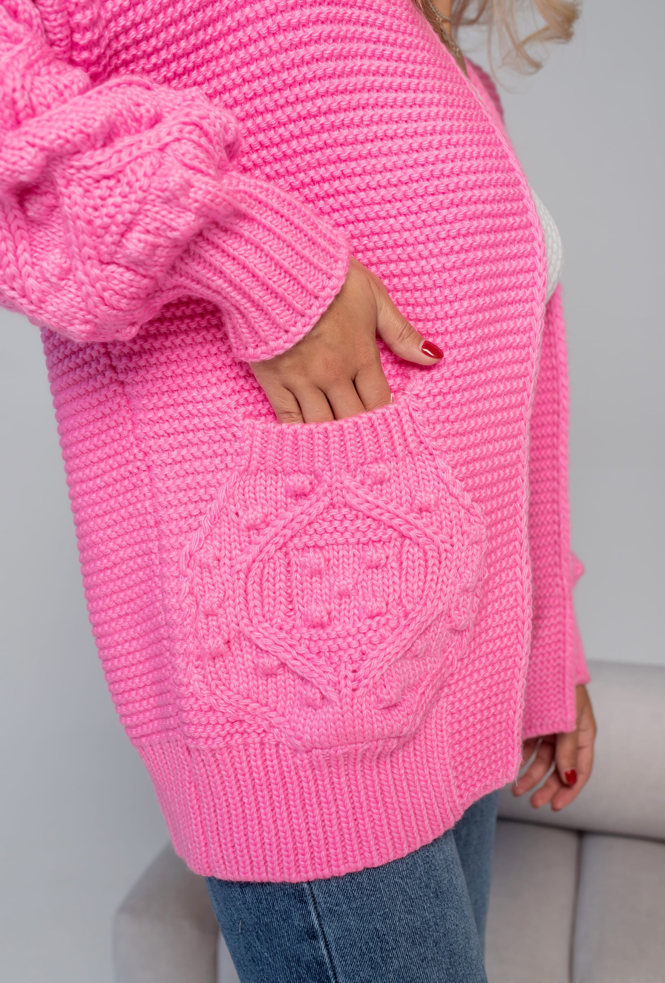 Рожевий кардиган — 598464. Maritel. Зображення 3 Рожевий кардиган — 598464. Maritel. Зображення 3