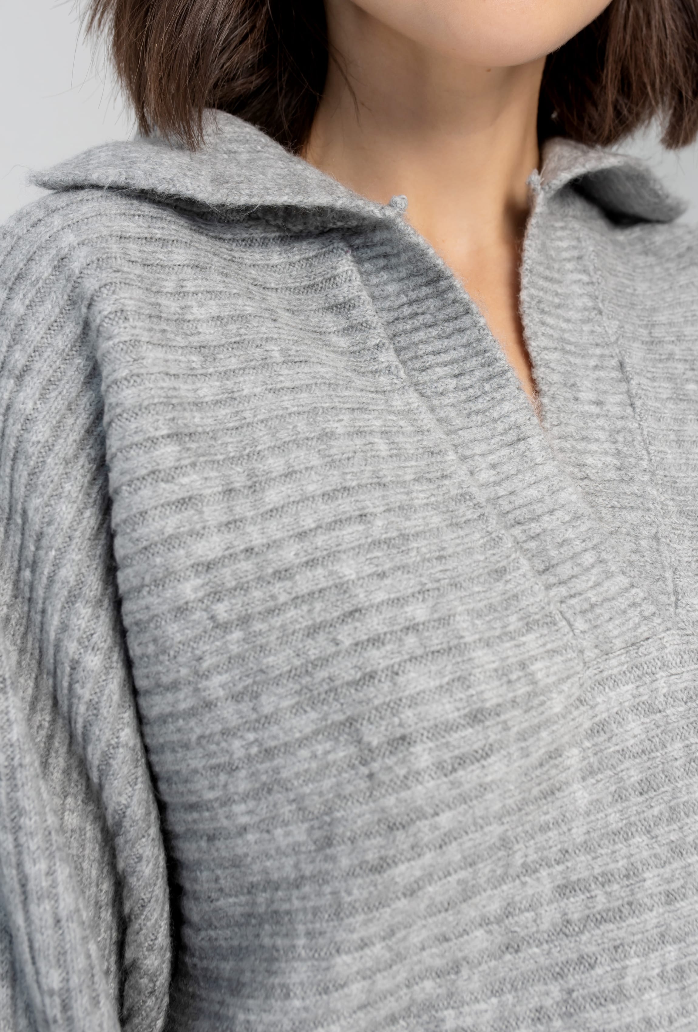 Сірий светр поло —  186593. Maritel. Зображення 2