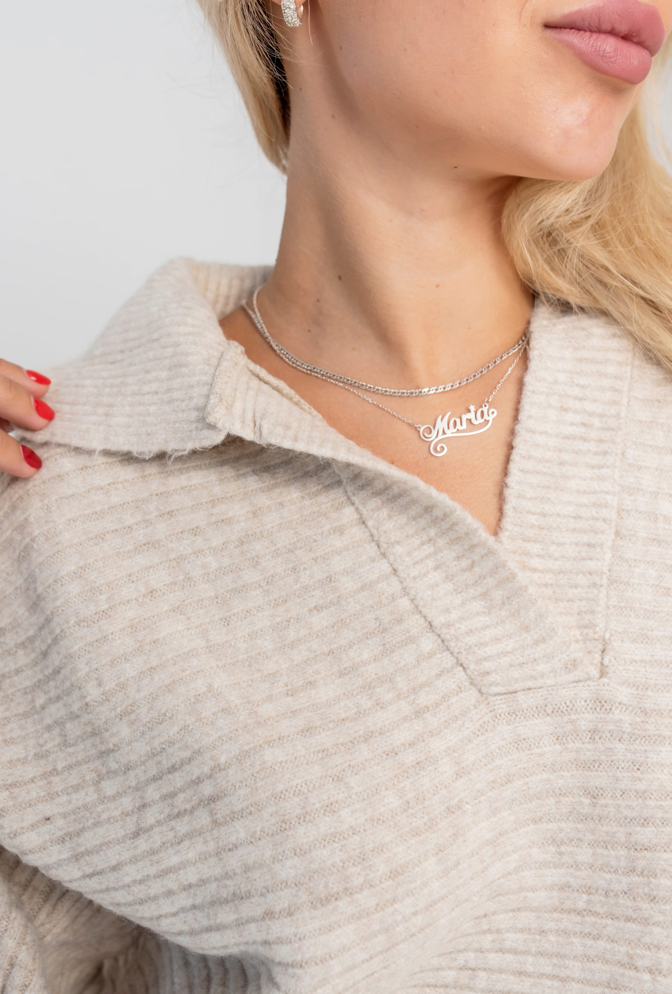 Бежевий светр поло — 407283. Maritel. Зображення 3 Бежевий светр поло — 407283. Maritel. Зображення 3