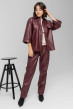 Бордовий костюм з екошкіри — 633987. Maritel Бордовий костюм з екошкіри — 633987. Maritel