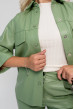 Фисташковый костюм с экокожи — 216853. Maritel. Изображенние 4 Фисташковый костюм с экокожи — 216853. Maritel. Изображенние 4