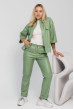 Фисташковый костюм с экокожи — 216853. Maritel. Изображенние 2 Фисташковый костюм с экокожи — 216853. Maritel. Изображенние 2