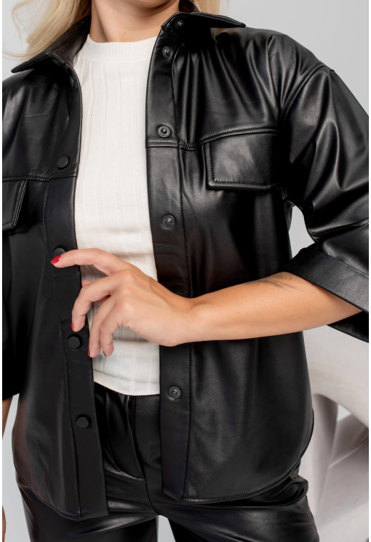 Чорний костюм з екошкіри — 276869. Maritel. Зображення 2 Чорний костюм з екошкіри — 276869. Maritel. Зображення 2