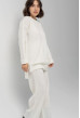 Молочный вязаный костюм с туникой — 575187. Maritel. Изображенние 4 Молочный вязаный костюм с туникой — 575187. Maritel. Изображенние 4