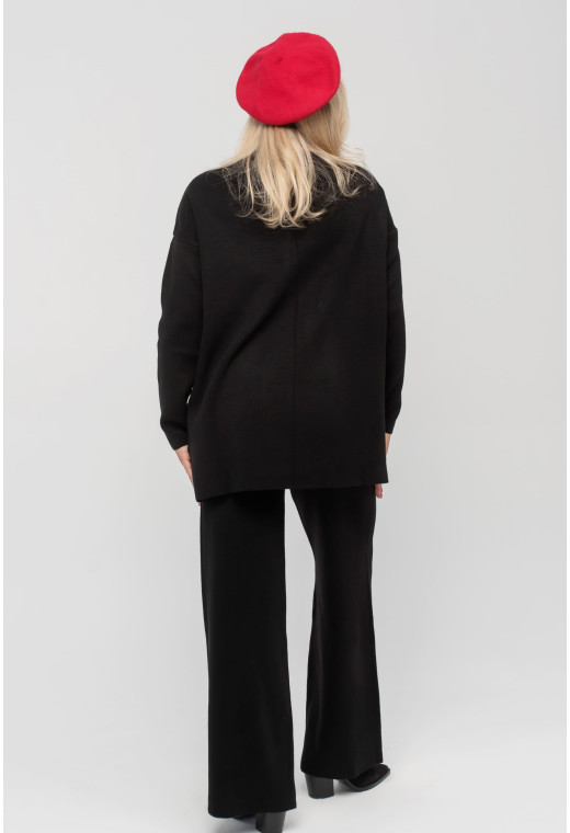 Черный вязаный костюм с туникой — 839487. Maritel. Изображенние 2 Черный вязаный костюм с туникой — 839487. Maritel. Изображенние 2