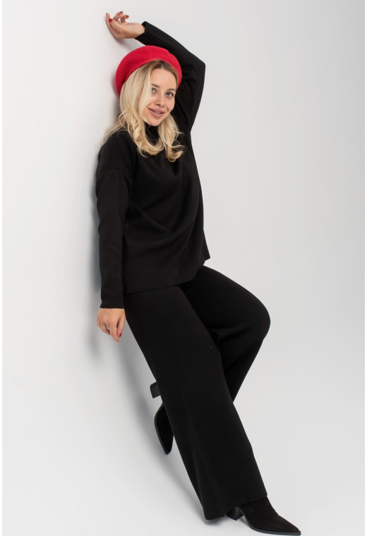 Черный вязаный костюм с туникой — 839487. Maritel. Изображенние 3 Черный вязаный костюм с туникой — 839487. Maritel. Изображенние 3