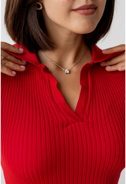 Красное платье поло — 579354. Maritel. Изображенние 2 Красное платье поло — 579354. Maritel. Изображенние 2