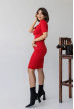 Красное платье квадратный вырез с коротким рукавом — 358079. Maritel. Изображенние 1 Красное платье квадратный вырез с коротким рукавом — 358079. Maritel. Изображенние 1