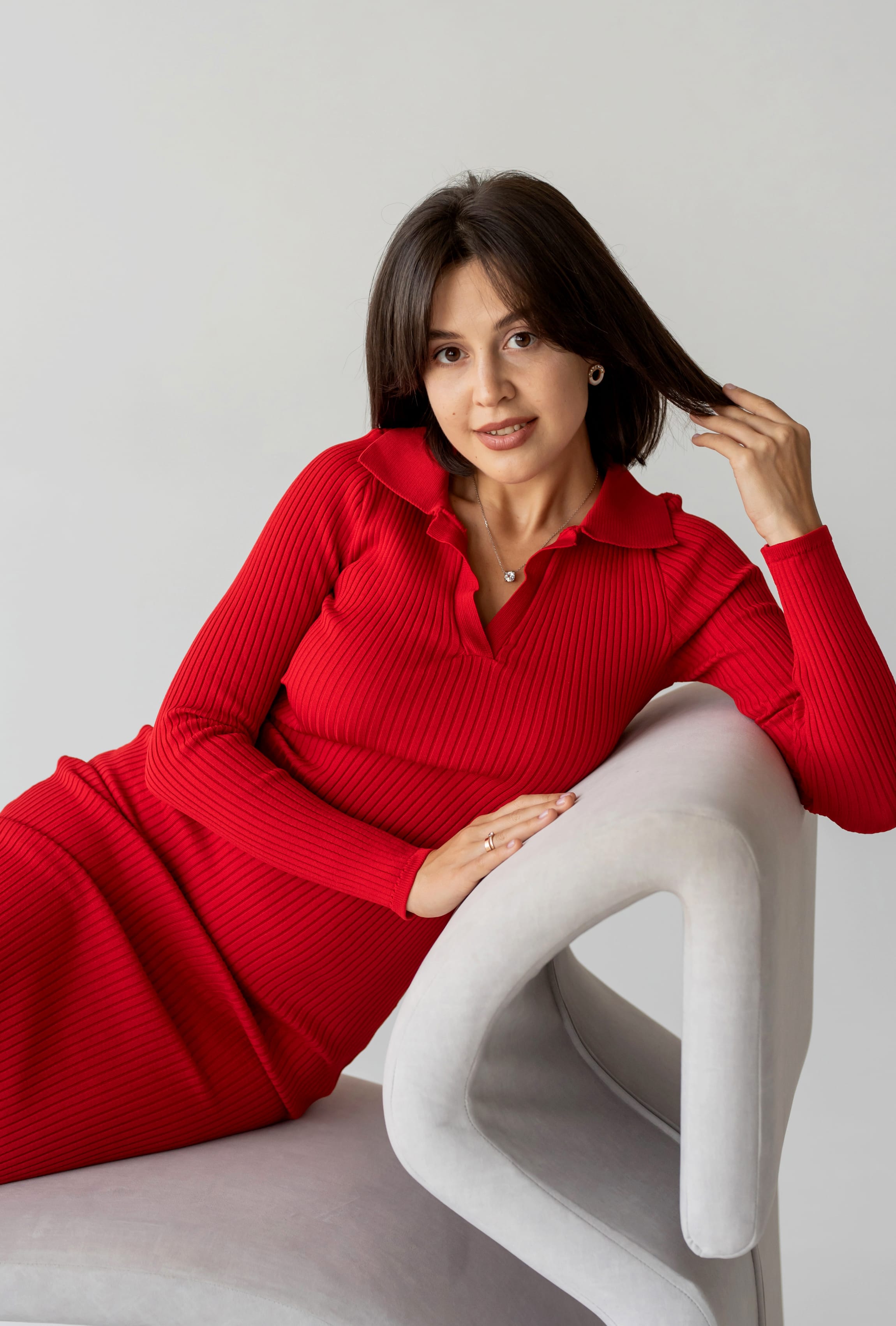 Красное платье поло — 579354. Maritel. Изображенние 3 Красное платье поло — 579354. Maritel. Изображенние 3