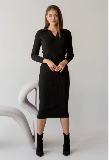 Чорна сукня поло . Maritel. Зображення 3