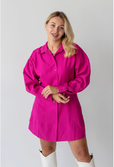 Малинова сукня на гудзиках . Maritel. Зображення 5