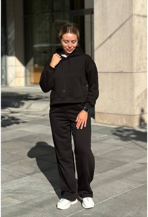 Чорний костюм петля з укороченою кофтою — 559567. Maritel. Зображення 2 Чорний костюм петля з укороченою кофтою — 559567. Maritel. Зображення 2