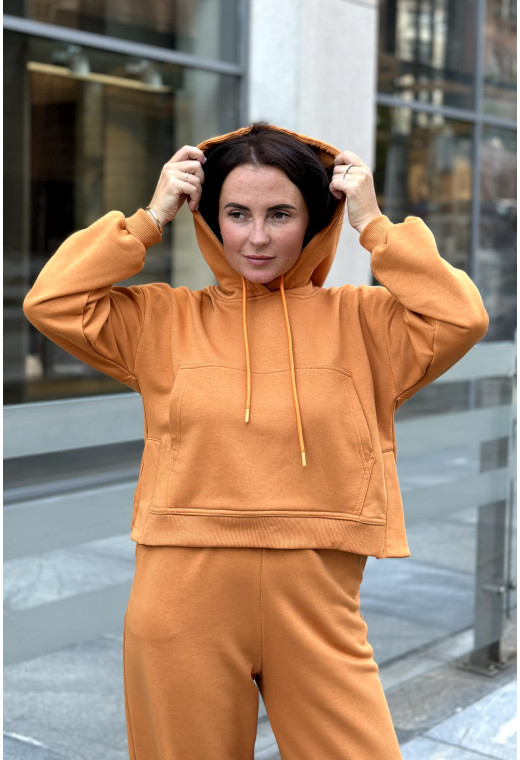 Оранжевый костюм петля с укороченной кофтой — 414385. Maritel. Изображенние 3 Оранжевый костюм петля с укороченной кофтой — 414385. Maritel. Изображенние 3