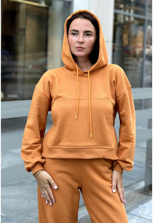 Оранжевый костюм петля с укороченной кофтой — 414385. Maritel. Изображенние 4 Оранжевый костюм петля с укороченной кофтой — 414385. Maritel. Изображенние 4