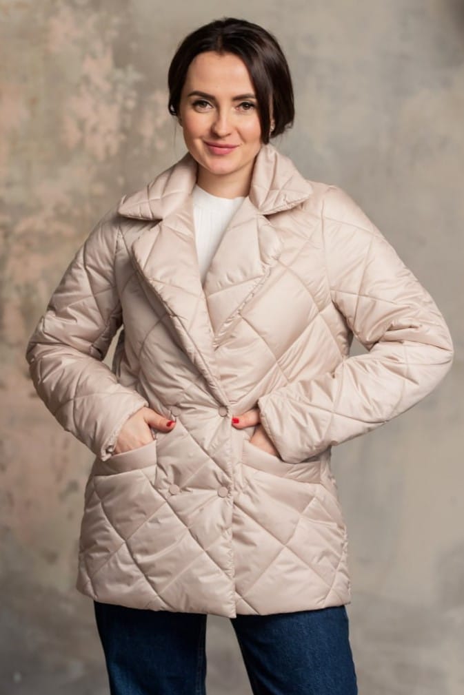 Бежевая куртка классика — 516088. Maritel Бежевая куртка классика — 516088. Maritel