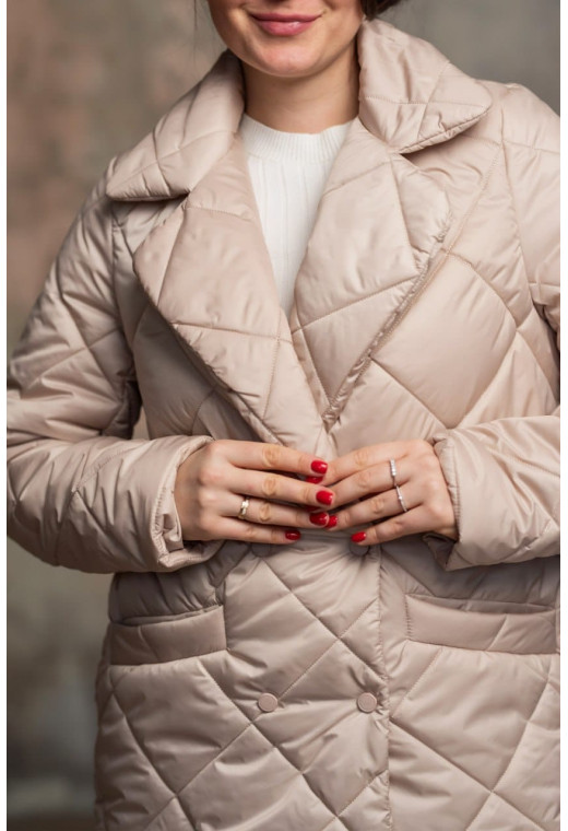 Бежевая куртка классика — 516088. Maritel. Изображенние 2 Бежевая куртка классика — 516088. Maritel. Изображенние 2