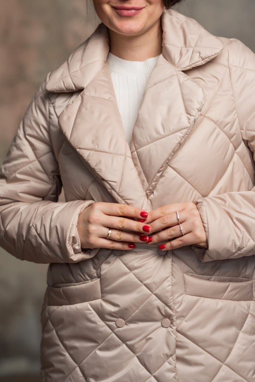 Бежевая куртка классика — 516088. Maritel. Изображенние 2 Бежевая куртка классика — 516088. Maritel. Изображенние 2