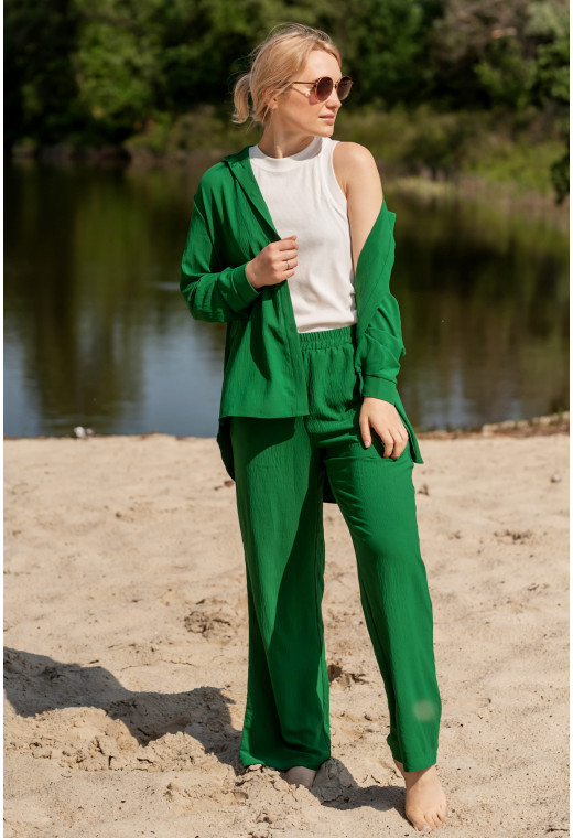 Темно-зеленый костюм жатка — 515468. Maritel. Изображенние 1 Темно-зеленый костюм жатка — 515468. Maritel. Изображенние 1