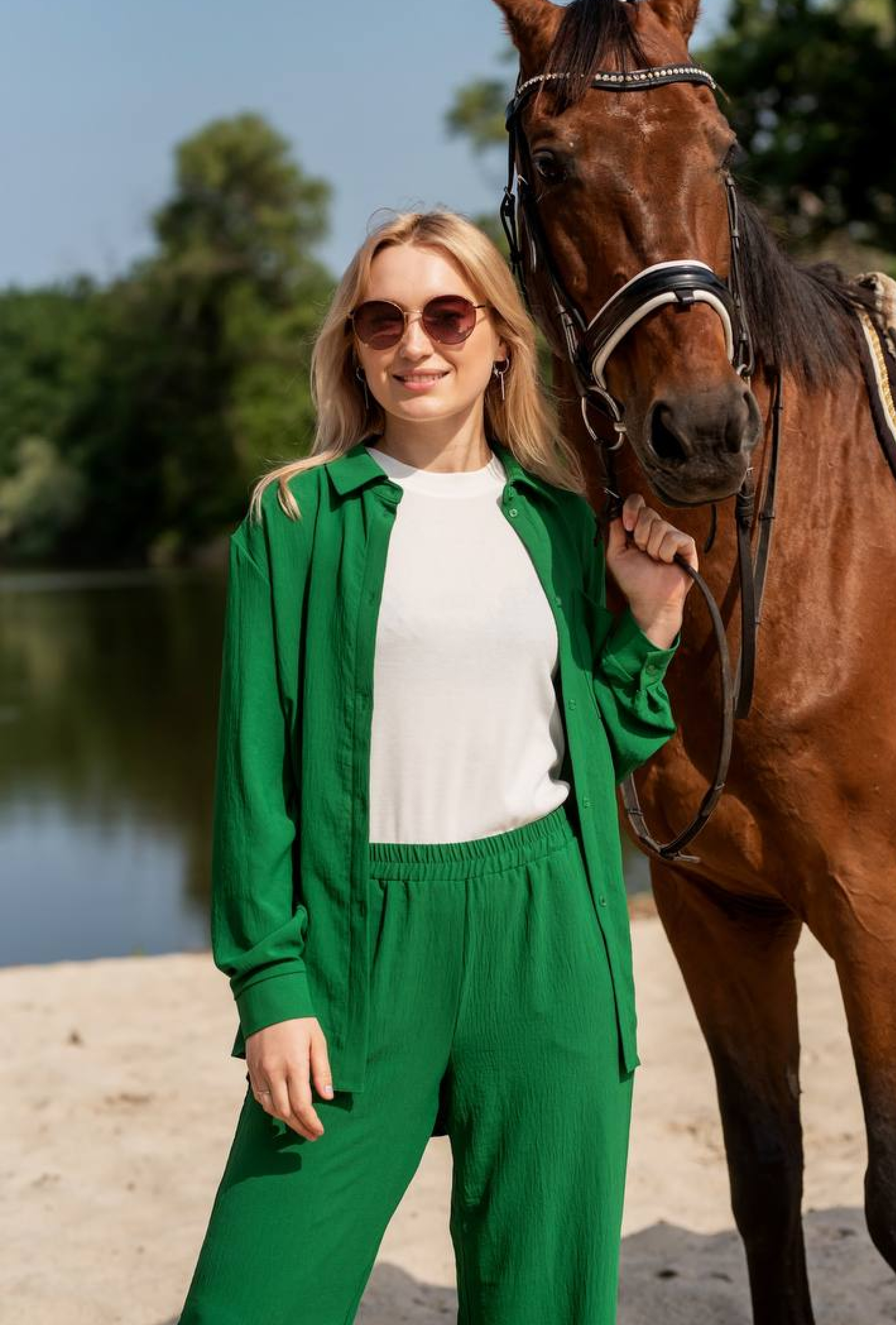 Темно-зеленый костюм жатка — 515468. Maritel. Изображенние 5 Темно-зеленый костюм жатка — 515468. Maritel. Изображенние 5