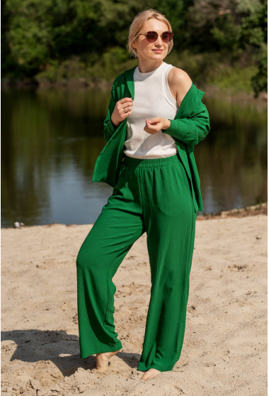 Темно-зеленый костюм жатка. Maritel. Изображенние 8