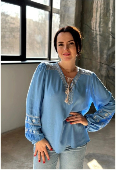 Голубая вышиванка . Maritel. Изображенние 9