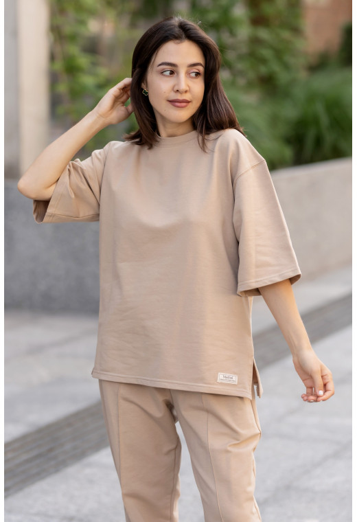 Бежевий костюм двонитка — 747619. Maritel. Зображення 3 Бежевий костюм двонитка — 747619. Maritel. Зображення 3