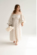 Молочное платье с открытыми плечами муслин — 290467. Maritel Молочное платье с открытыми плечами муслин — 290467. Maritel