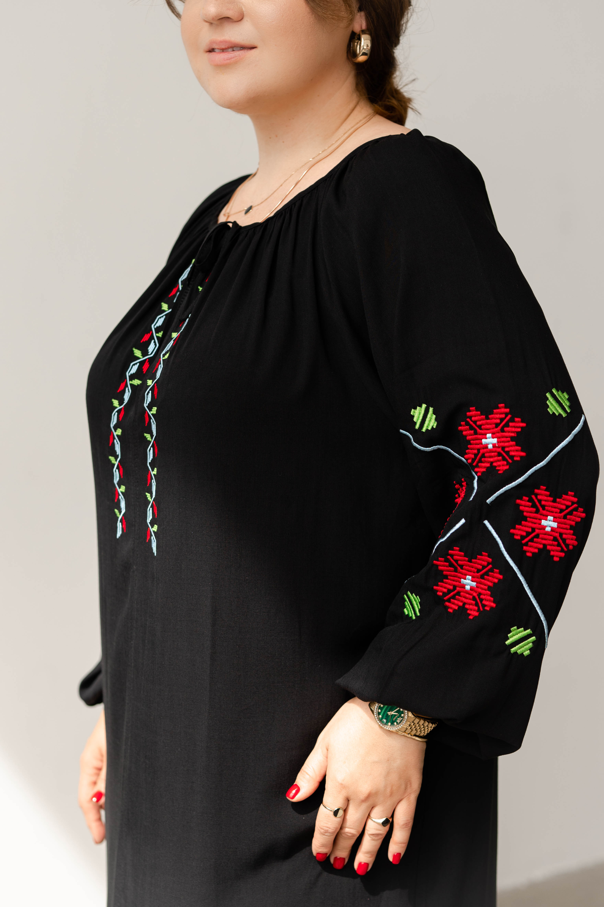 Черное платье Украина с вышивкой - 773435. Maritel. Изображенние 1  Черное платье Украина с вышивкой - 773435. Maritel. Изображенние 1