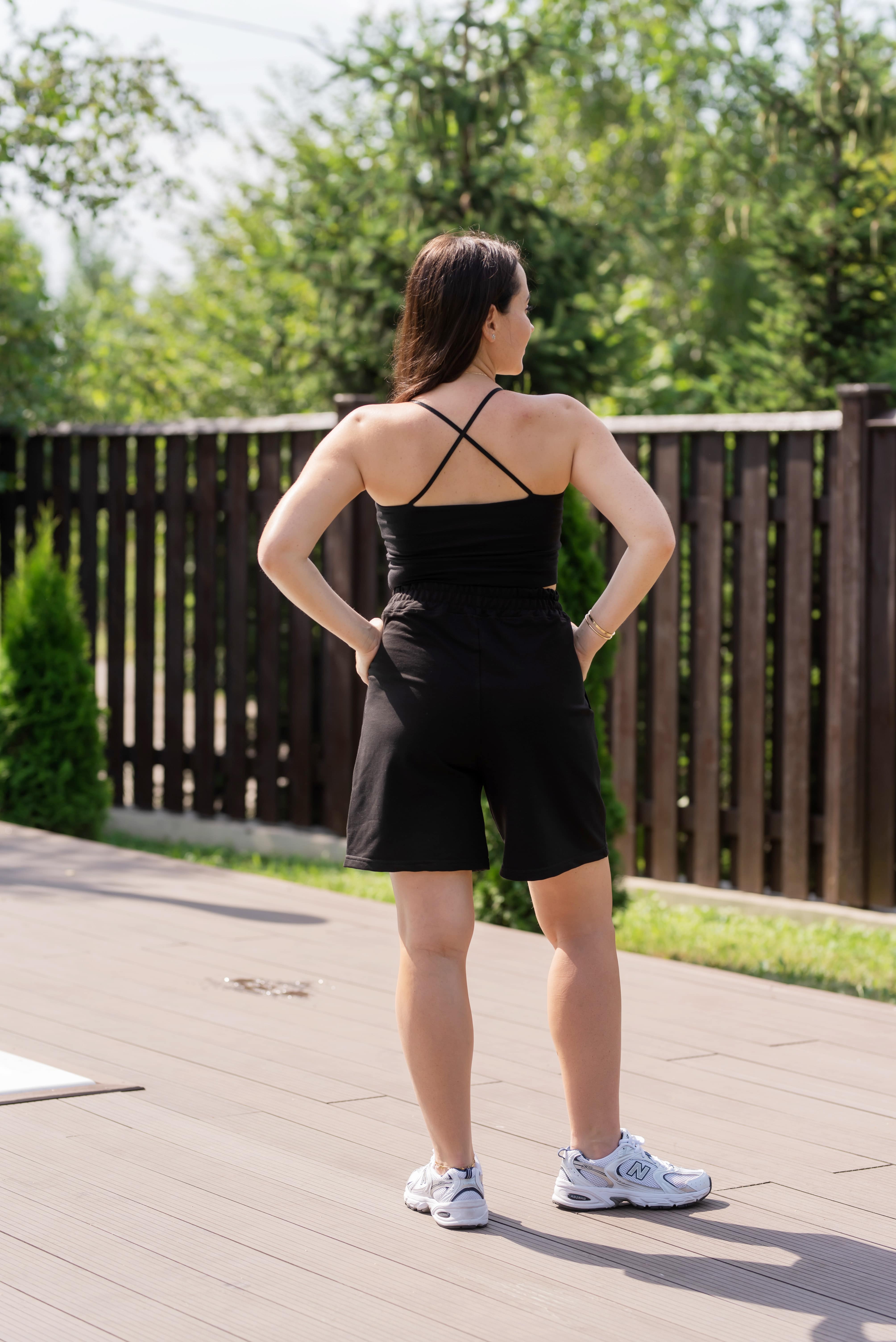 Чорные шорты двухнитка —  962803. Maritel. Изображенние 1