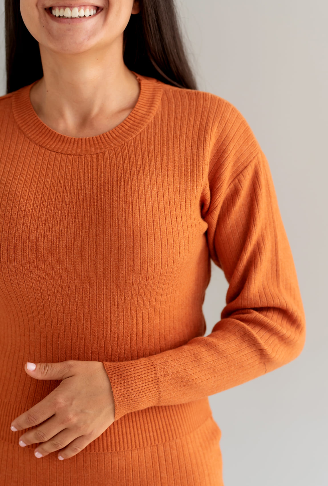 Коричневий костюм в'язка зі спідницею міді — 338796. Maritel. Зображення 4 Коричневий костюм в'язка зі спідницею міді — 338796. Maritel. Зображення 4