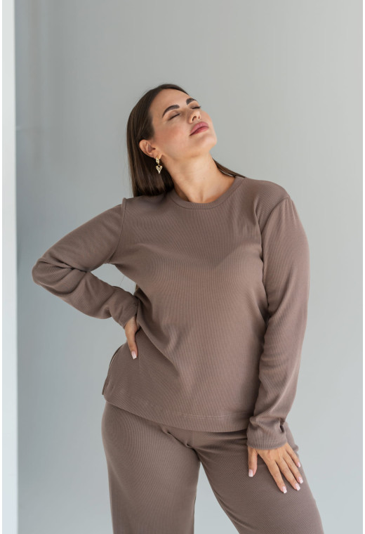 Темно- бежевый костюм Натали — 498432. Maritel. Изображенние 1 Темно- бежевый костюм Натали — 498432. Maritel. Изображенние 1