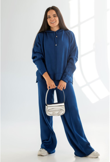 Синий костюм отстрочка с капюшоном. Maritel. Изображенние 3