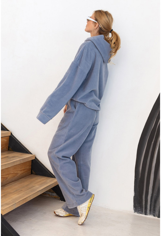 Серый костюм флис с капюшоном. — 241357. Maritel. Изображенние 1 Серый костюм флис с капюшоном. — 241357. Maritel. Изображенние 1