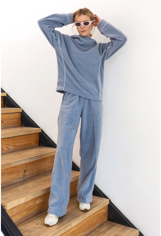 Серый костюм флис с капюшоном. — 241357. Maritel. Изображенние 5 Серый костюм флис с капюшоном. — 241357. Maritel. Изображенние 5