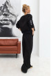 Черный костюм футер с вышивкой — 196188. Maritel. Изображенние 1 Черный костюм футер с вышивкой — 196188. Maritel. Изображенние 1