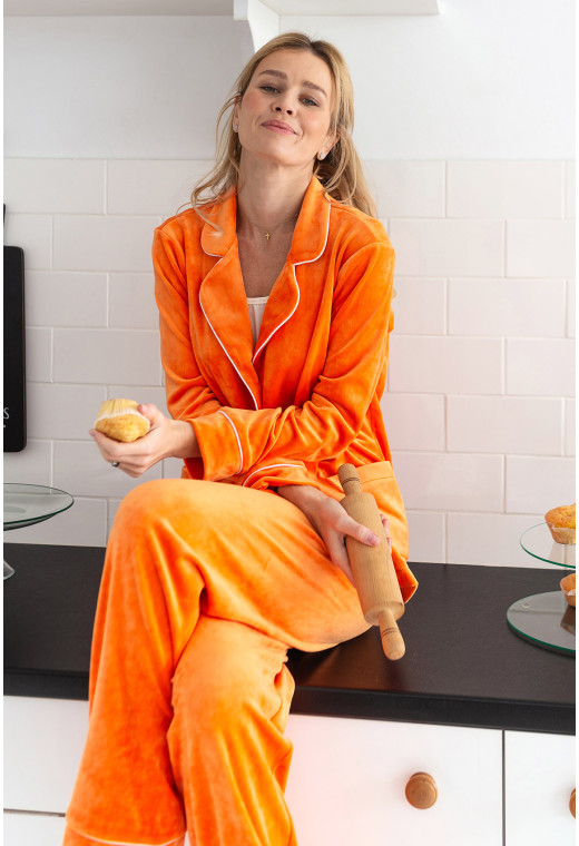 Помаранчевий костюм кант на ґудзиках — 117758. Maritel. Зображення 3 Помаранчевий костюм кант на ґудзиках — 117758. Maritel. Зображення 3