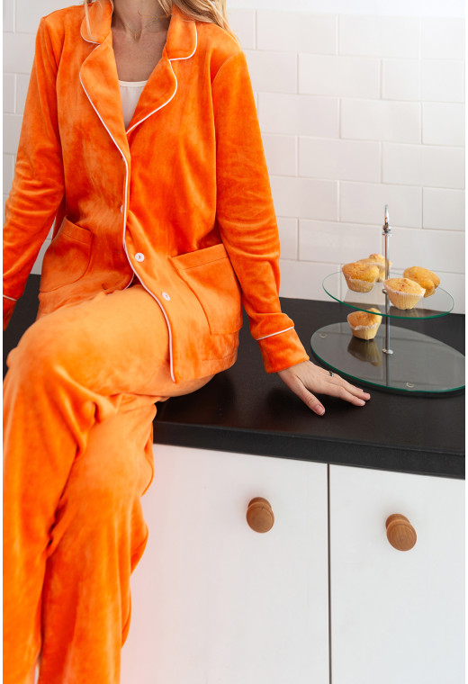 Помаранчевий костюм кант на ґудзиках — 117758. Maritel. Зображення 4 Помаранчевий костюм кант на ґудзиках — 117758. Maritel. Зображення 4