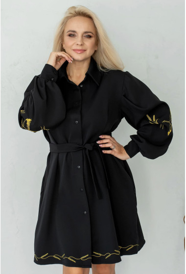 Чорна сукня з лелекою. Maritel. Зображення 2