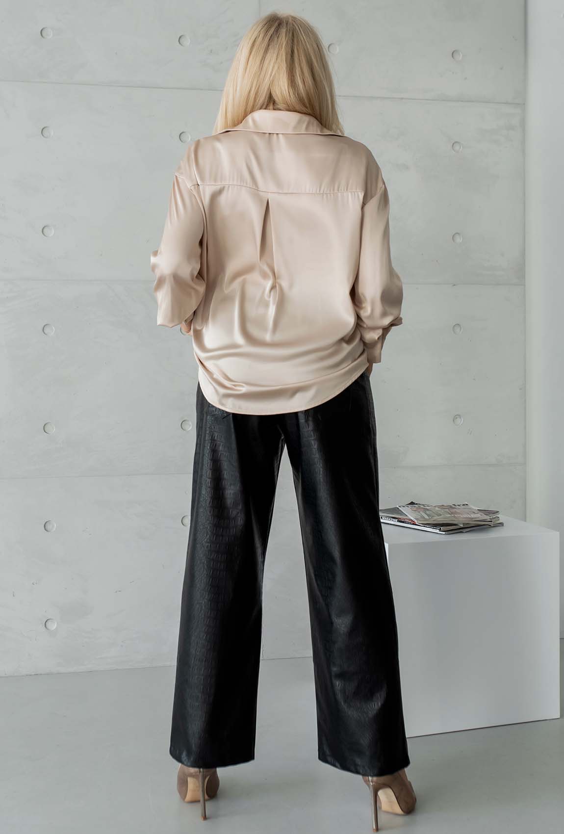 Чорні штани пітон —  316034. Maritel. Зображення 1