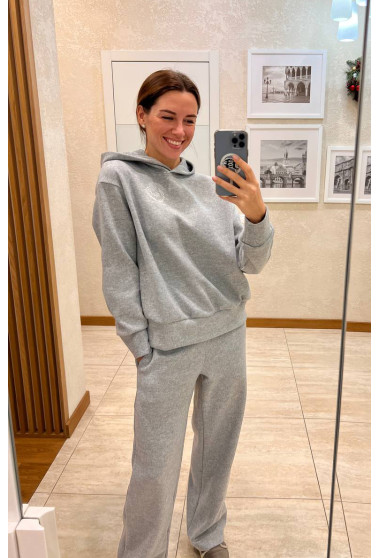 Сірий ангоровий костюм Rich to be kind. Maritel. Зображення 8