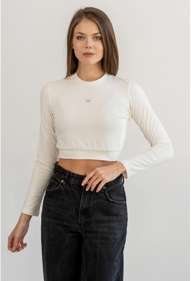 Кроп-топ молоко. Maritel. Изображенние 1 Кроп-топ молоко. Maritel. Изображенние 1