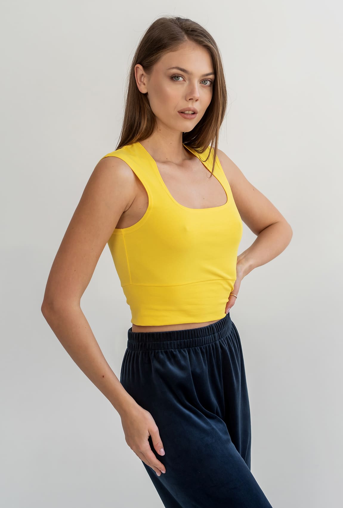 Желтый топ кулир — 746725. Maritel. Изображенние 1 Желтый топ кулир — 746725. Maritel. Изображенние 1