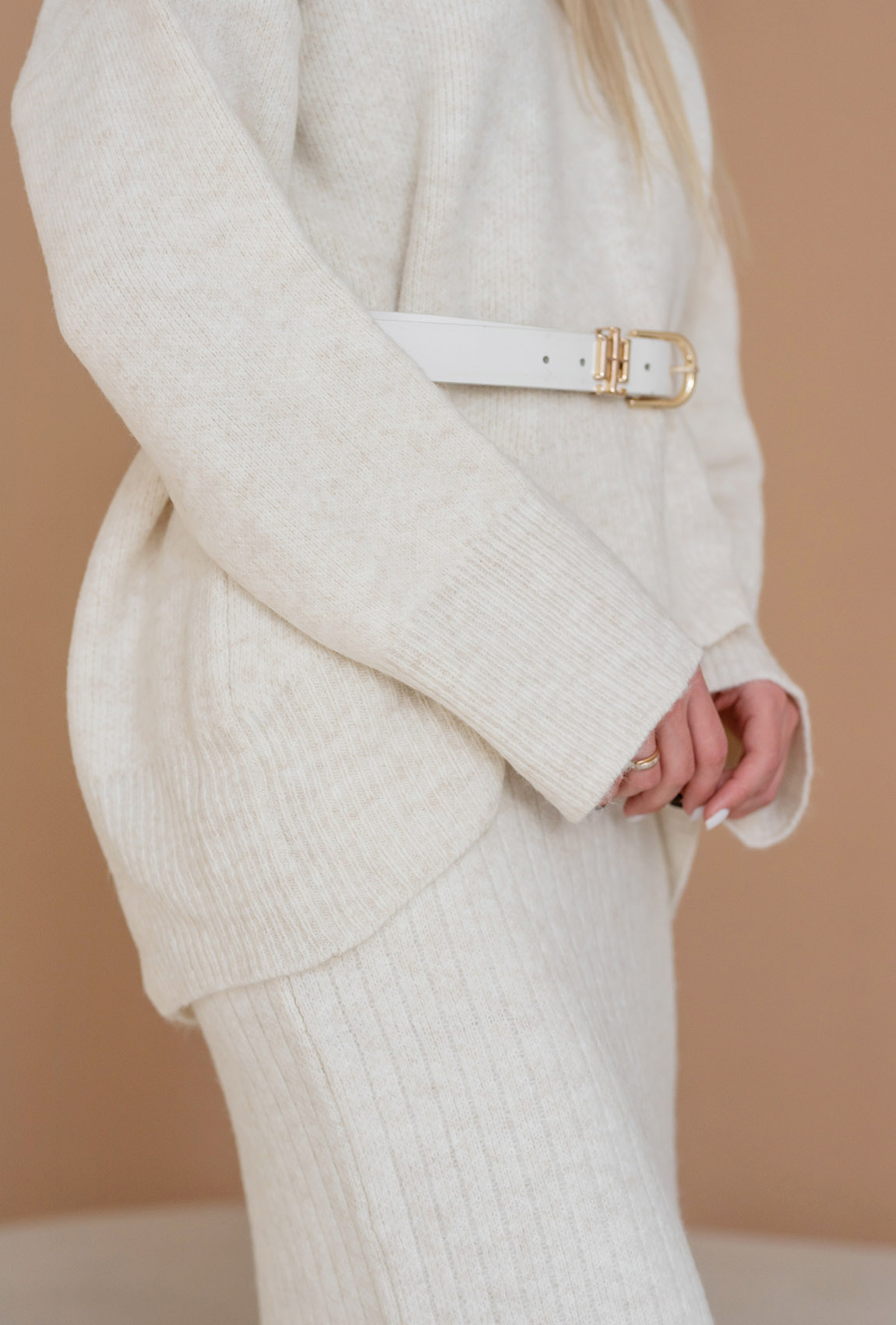 Костюм в'язка зі спідницею молоко —  340315. Maritel. Зображення 3