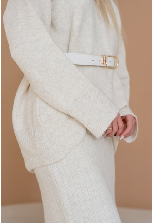 Костюм в'язка зі спідницею молоко — 340315. Maritel. Зображення 3 Костюм в'язка зі спідницею молоко — 340315. Maritel. Зображення 3